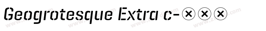 Geogrotesque Extra c字体转换